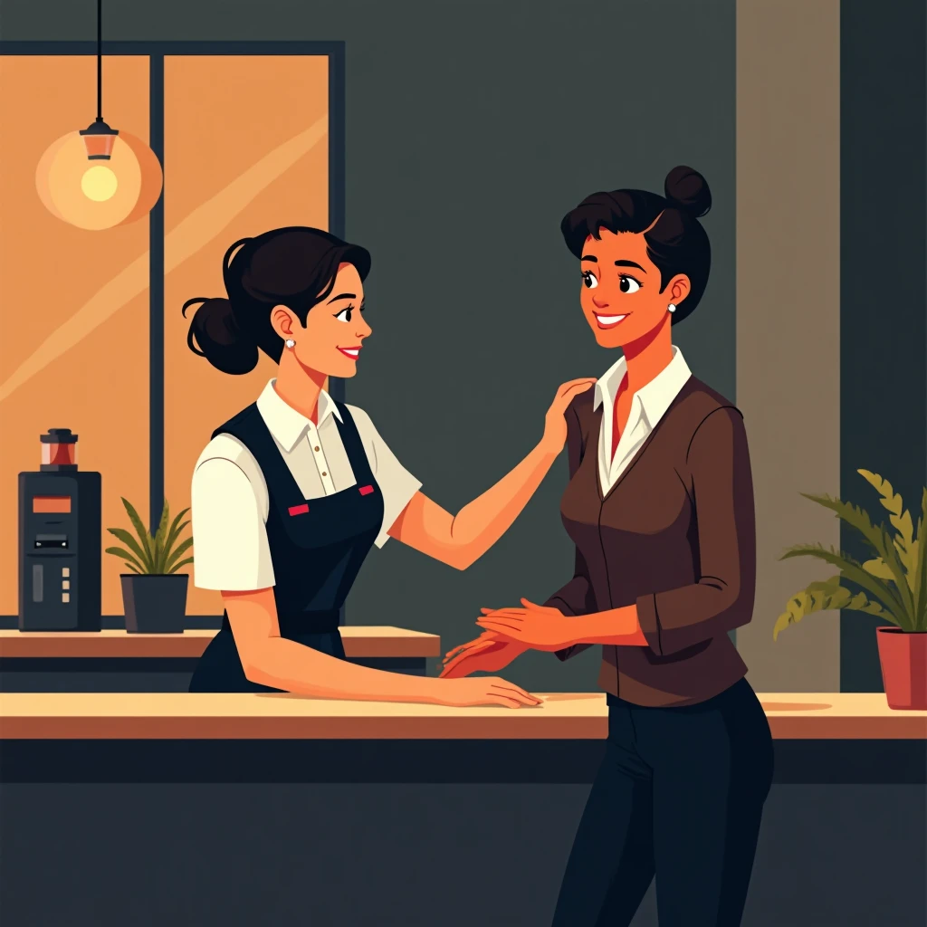 Hotel staff at reception