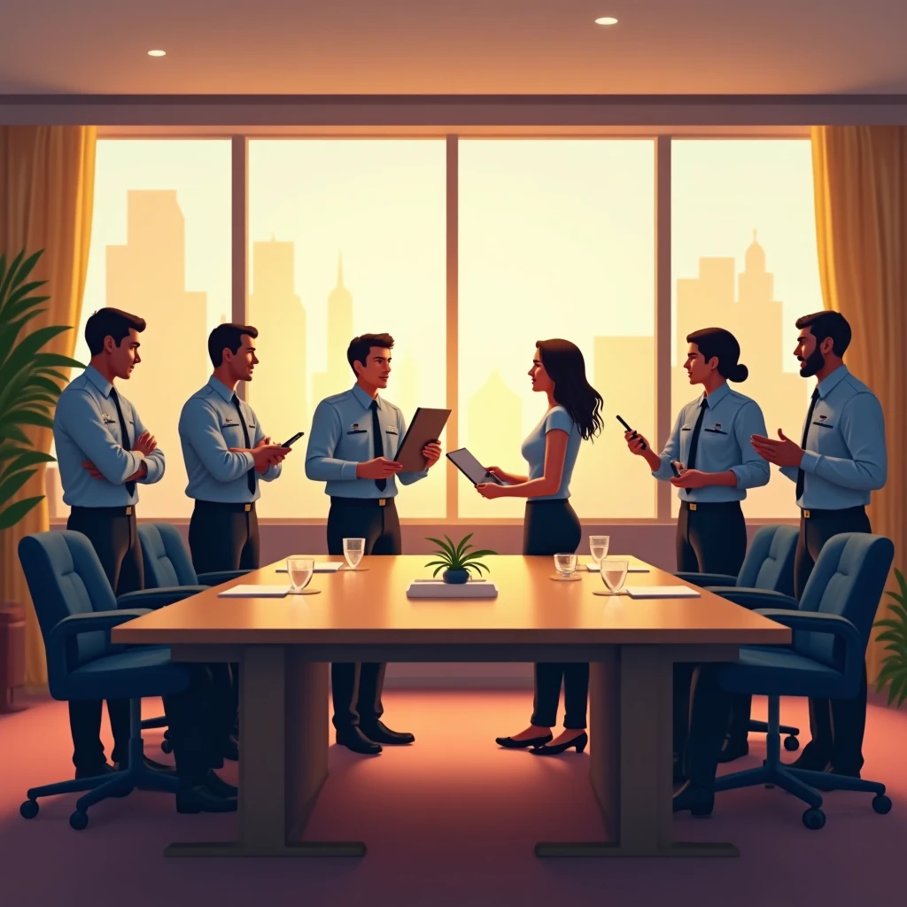 Security team meeting