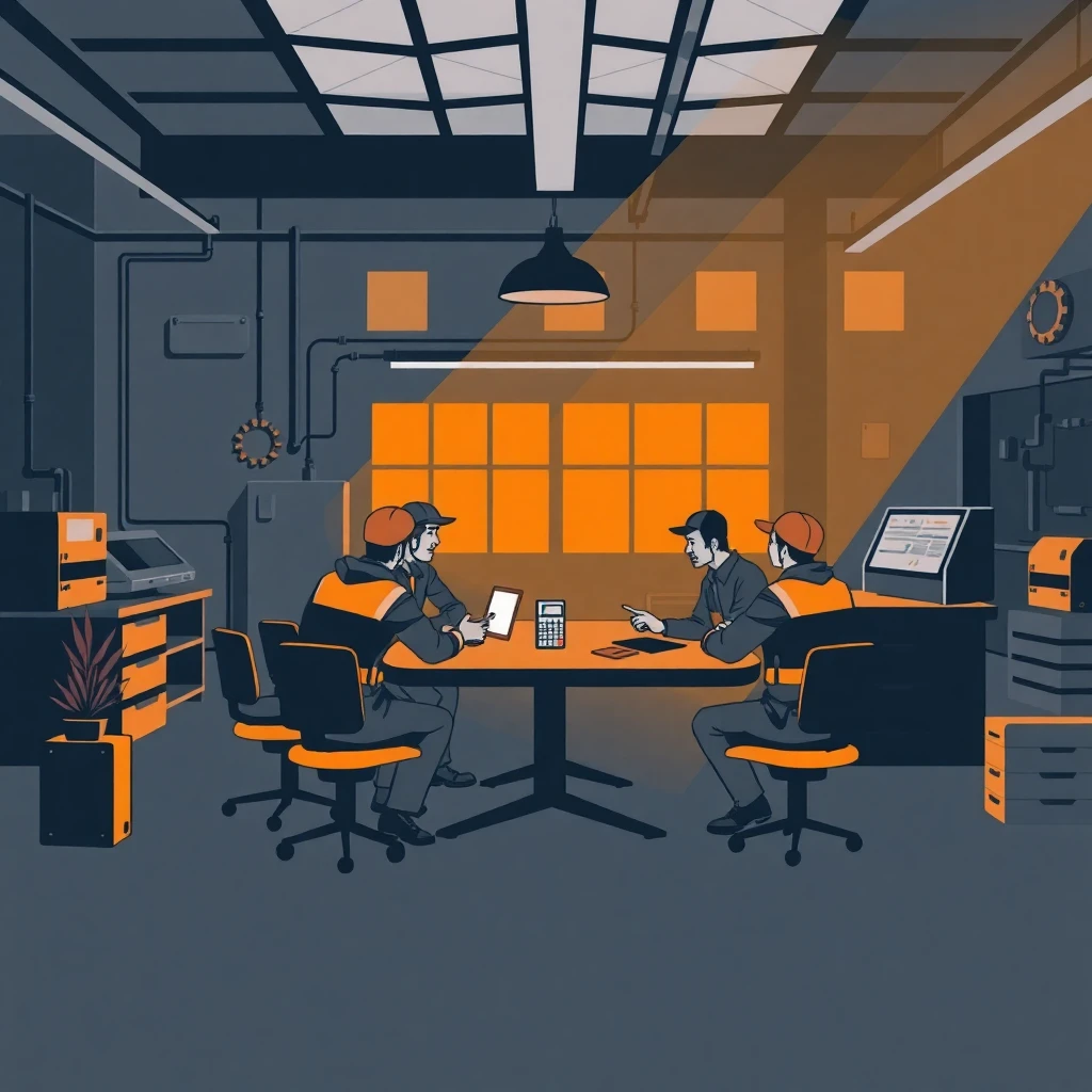 Réunion de superviseurs de production