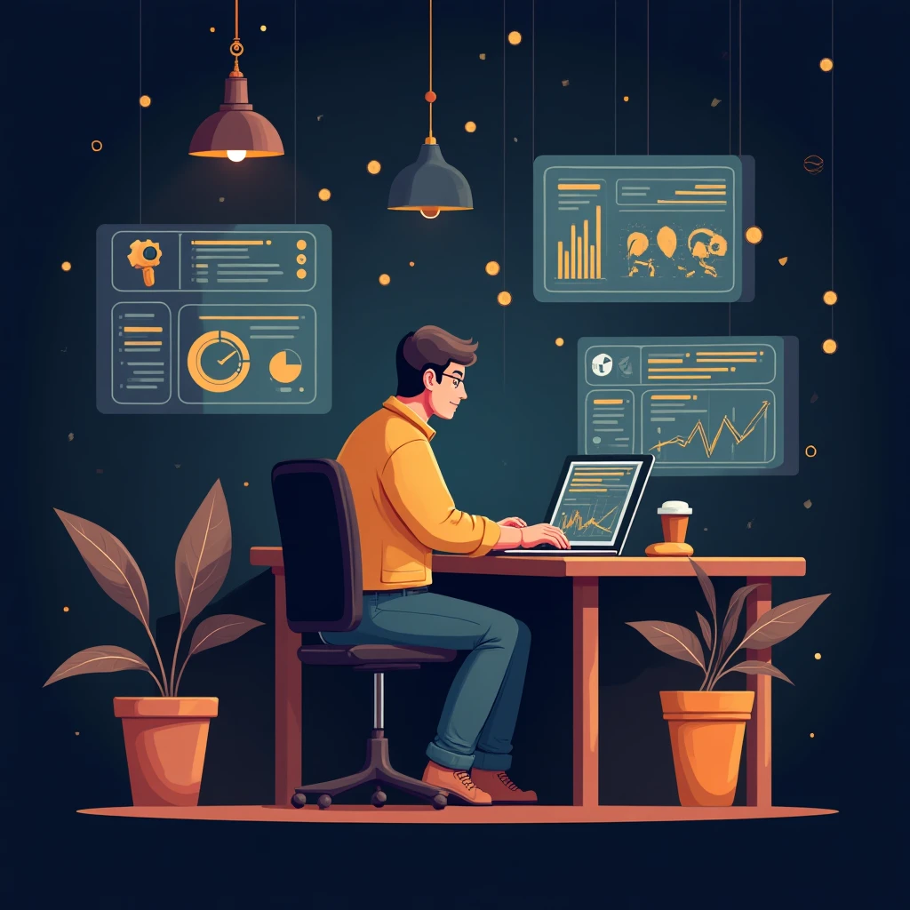 Ingeniero DevOps trabajando remotamente