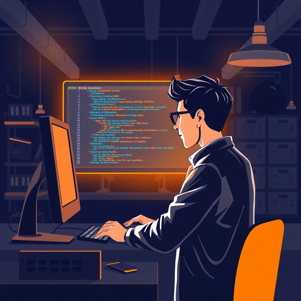 Ingeniero de IA trabajando