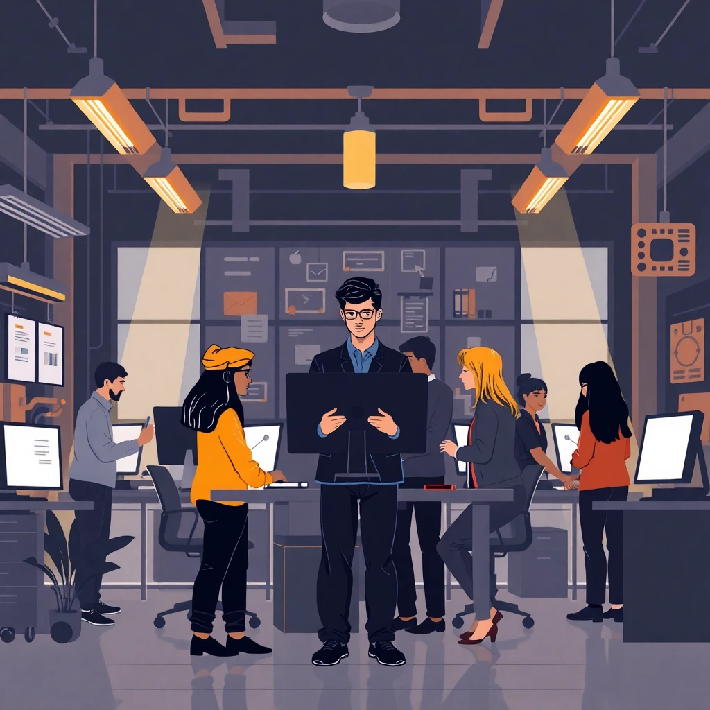 IT professionals collaborating