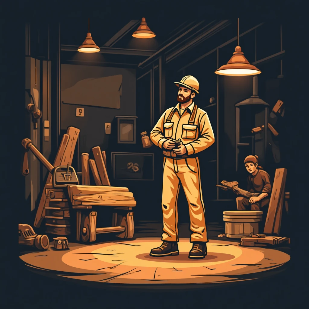 建設現場の労働者