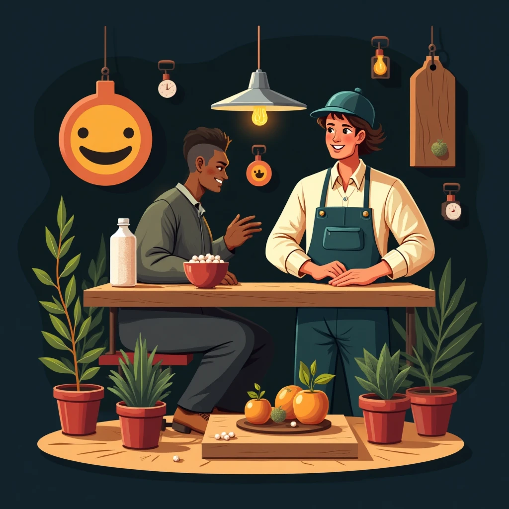 夜間シフトで働くバリスタ