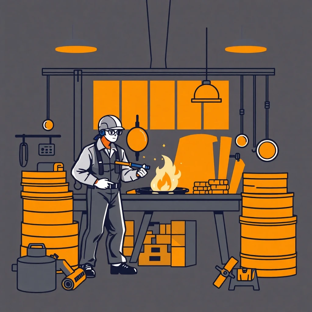 製造工場の内部