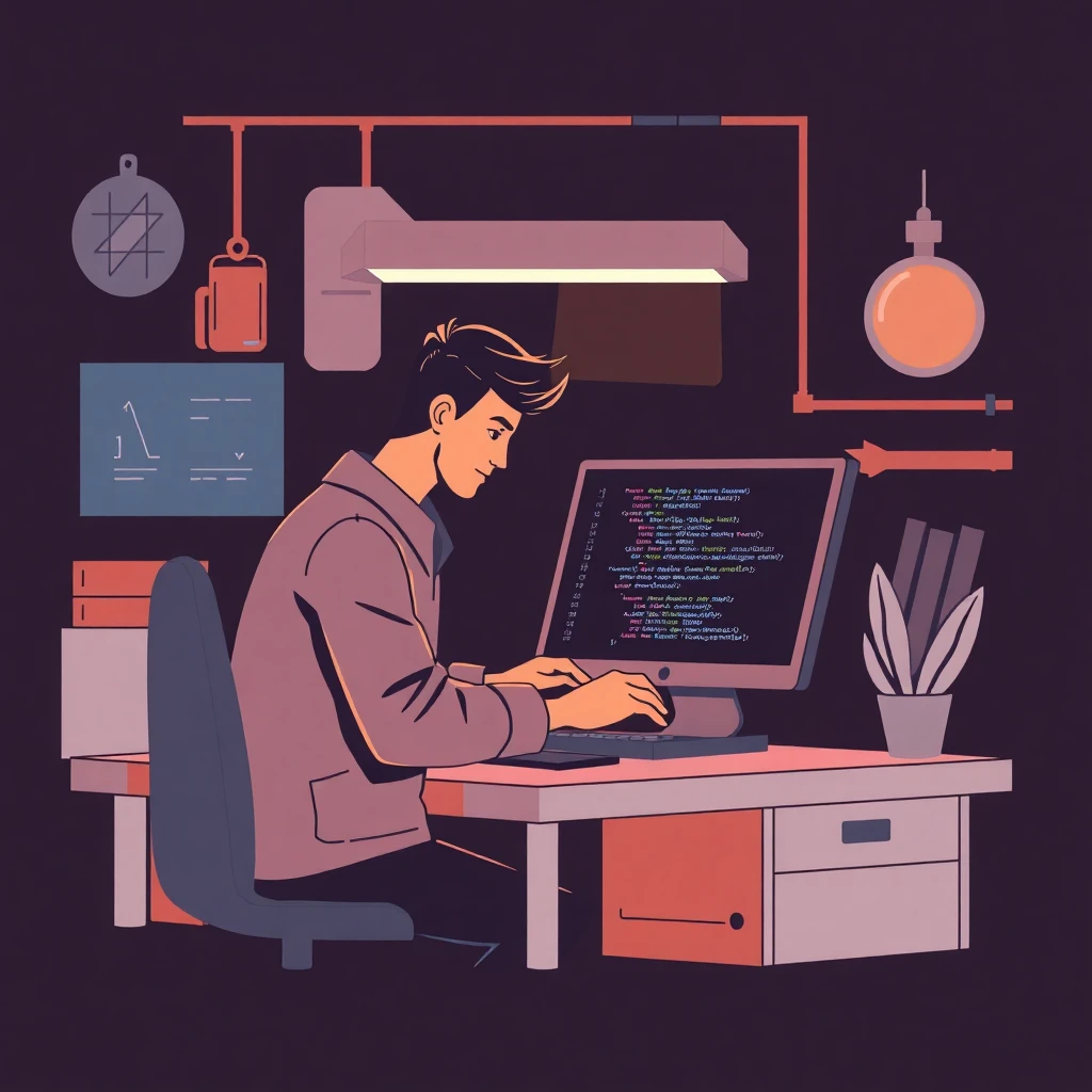 Desarrollador en acción