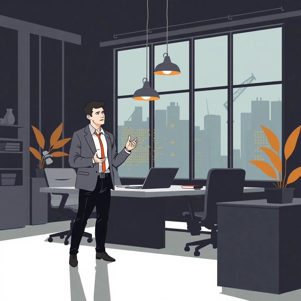 Discussion professionnelle dans un bureau moderne