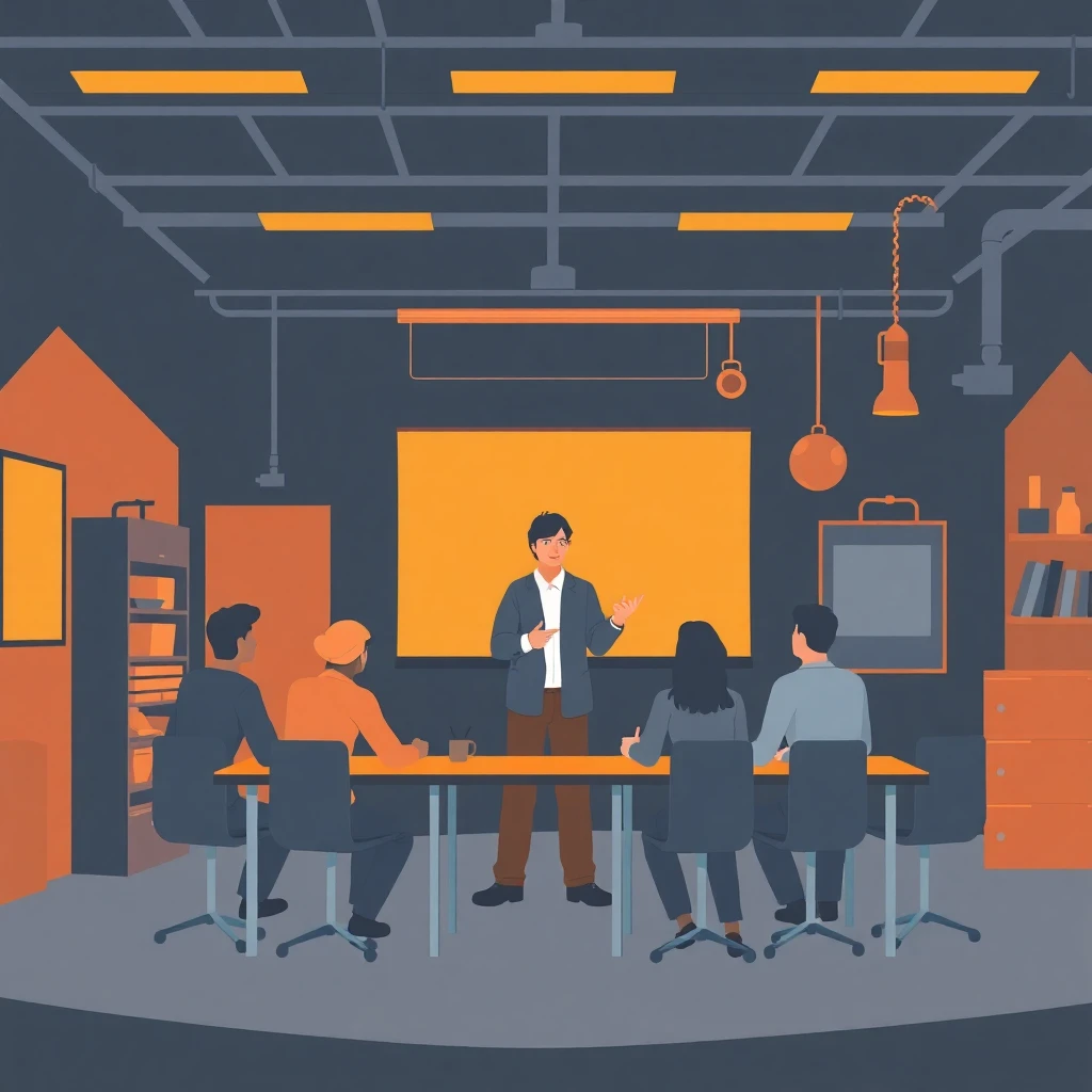 Enseignant dans une salle de classe