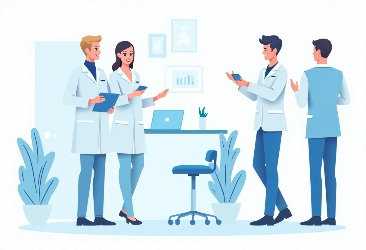 Professionnels de la santé en discussion