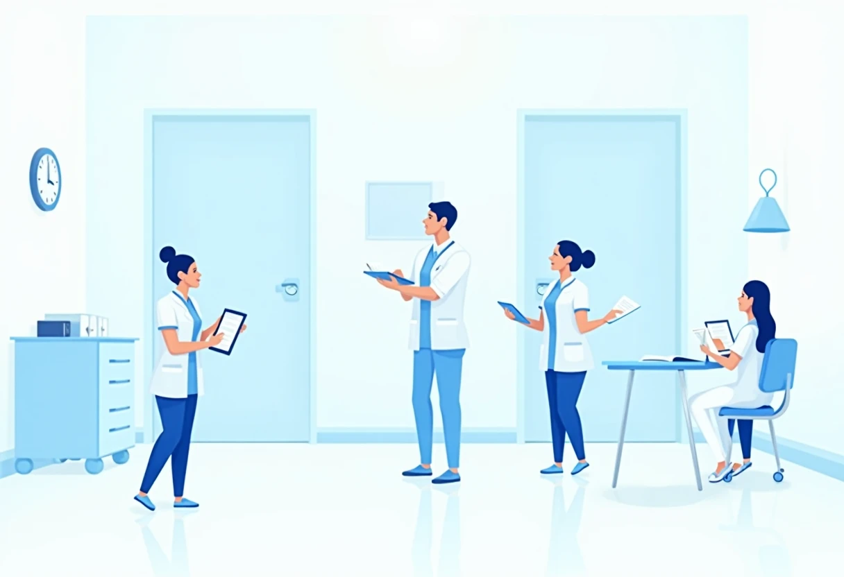 Infirmière prenant des notes