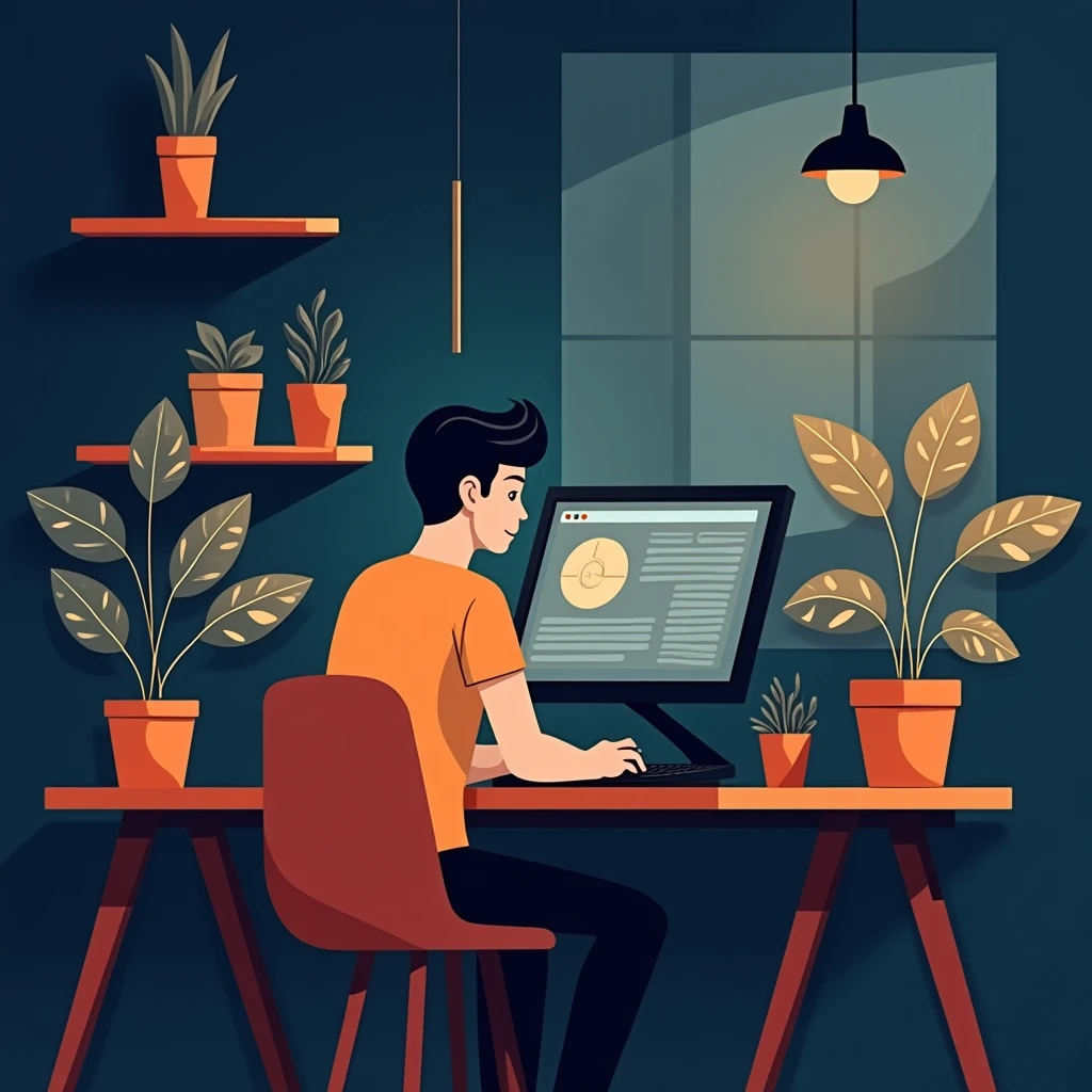 Développeur au travail