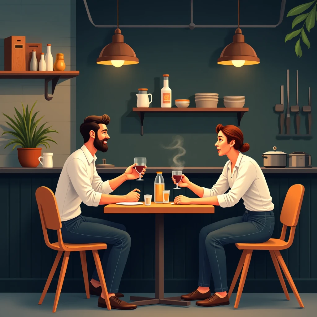 Pause des employés de restaurant