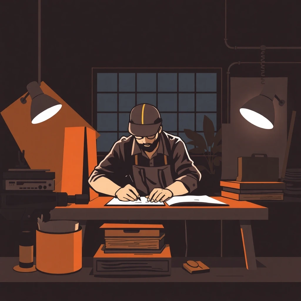 Trabalho noturno em limpeza