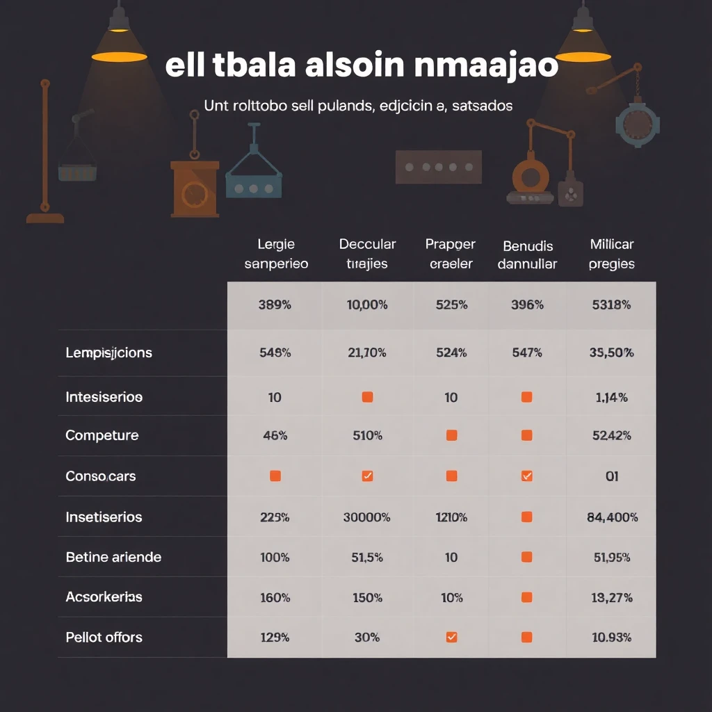 Tabla comparativa de trabajos en producción