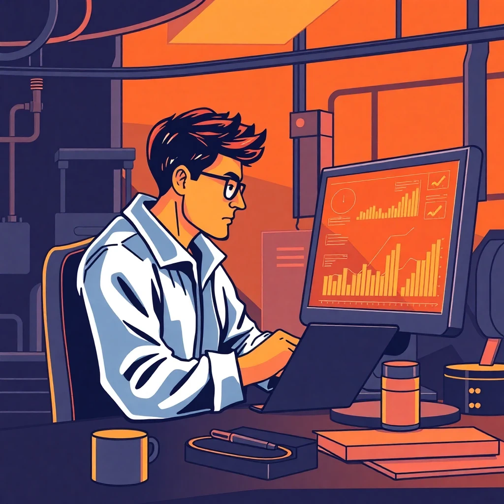 Ingeniero de blockchain en acción