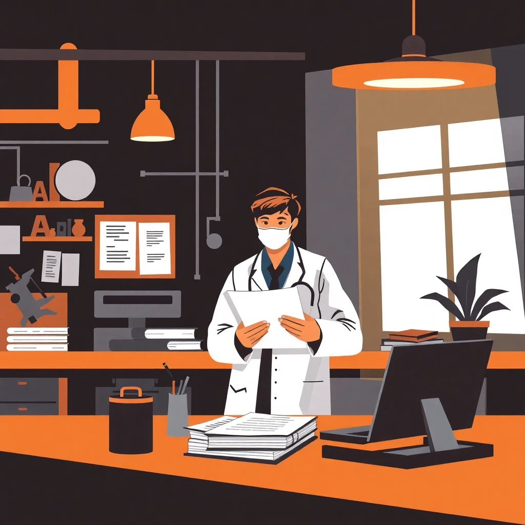 Trabajo tranquilo en salud