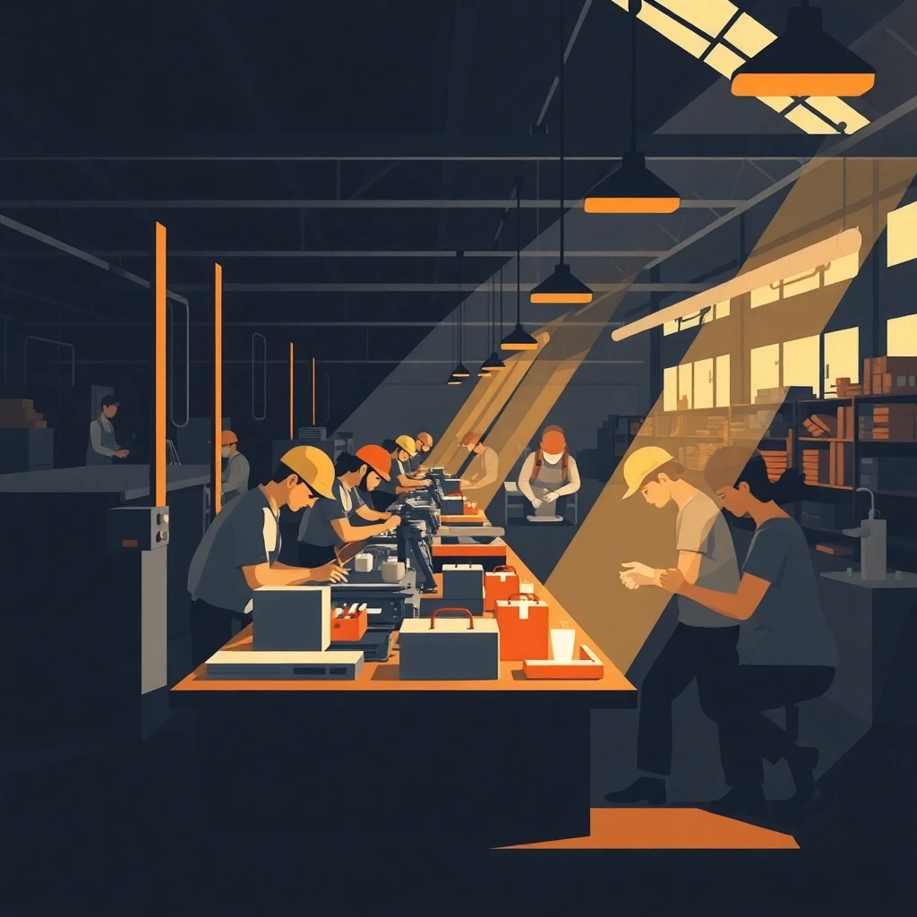 Efficient factory line