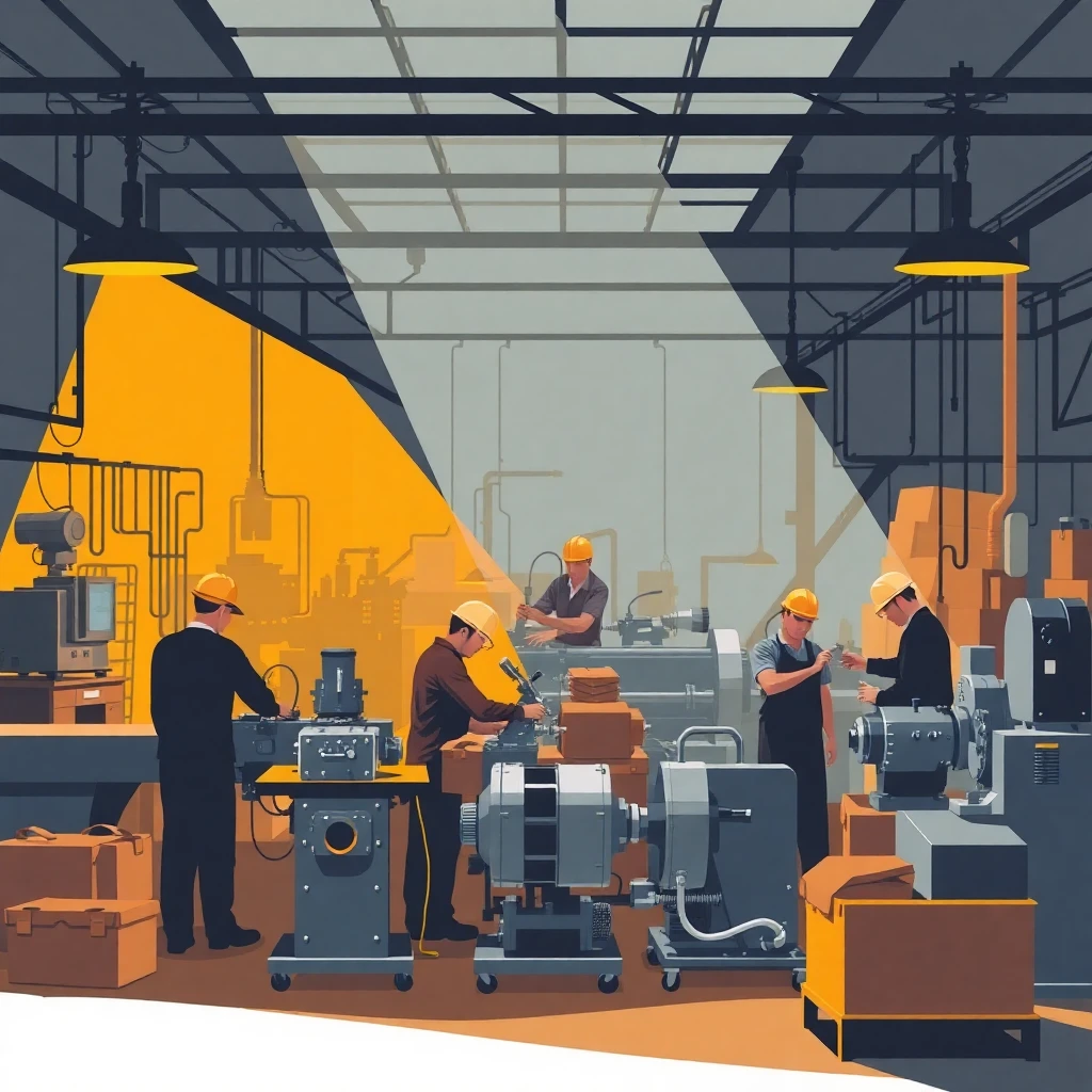 Industrial teamwork