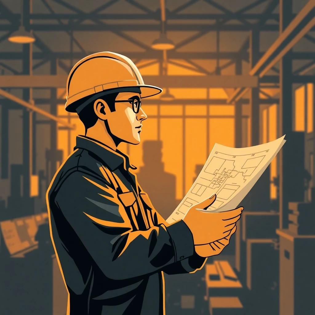 Engineer at work