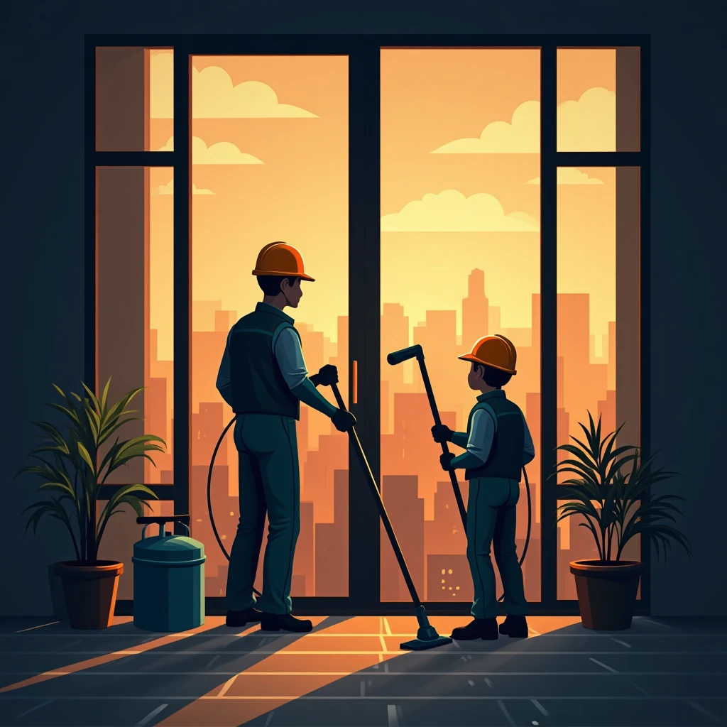 Especialización en limpieza de vidrios