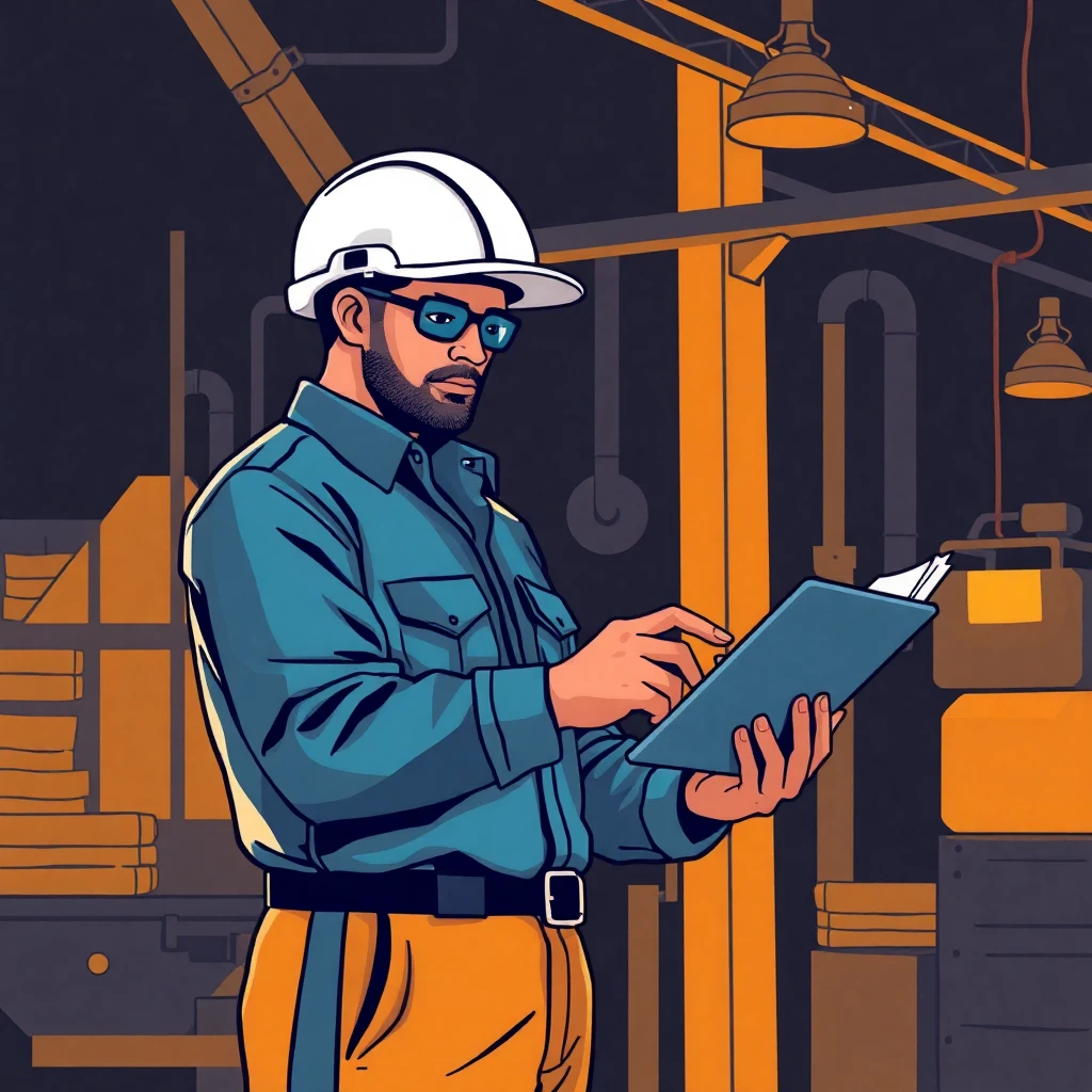 Profissional de segurança em ação