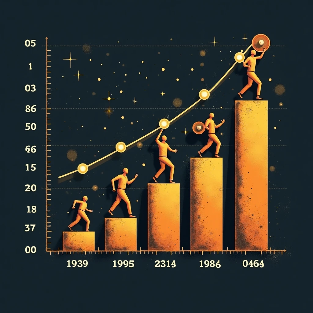 Gráfico de aumento de salarios en educación
