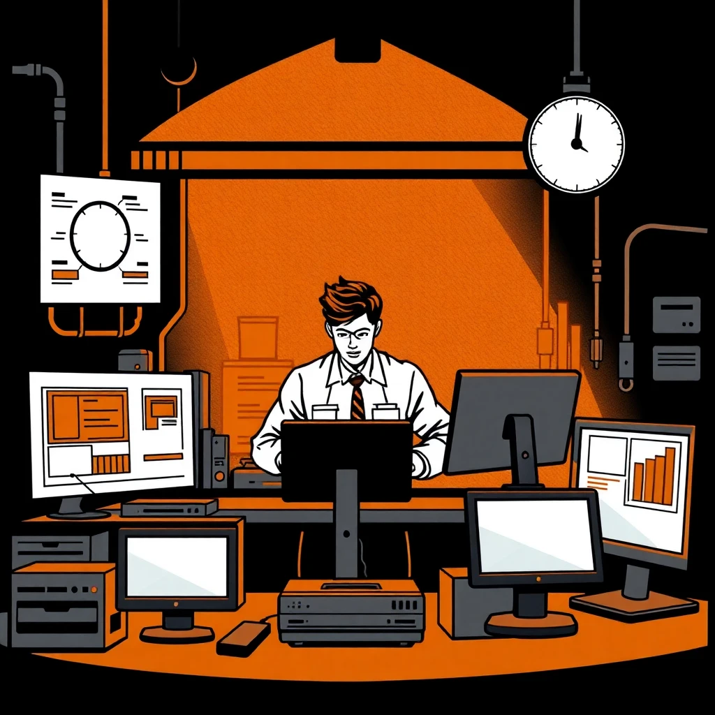 Profesional de IT en su entorno de trabajo