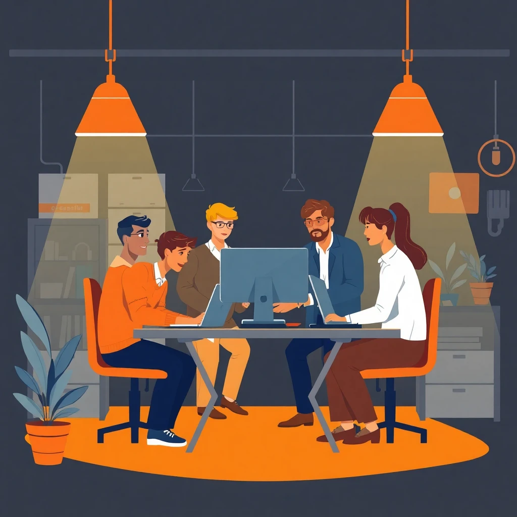 Equipo diverso de IT