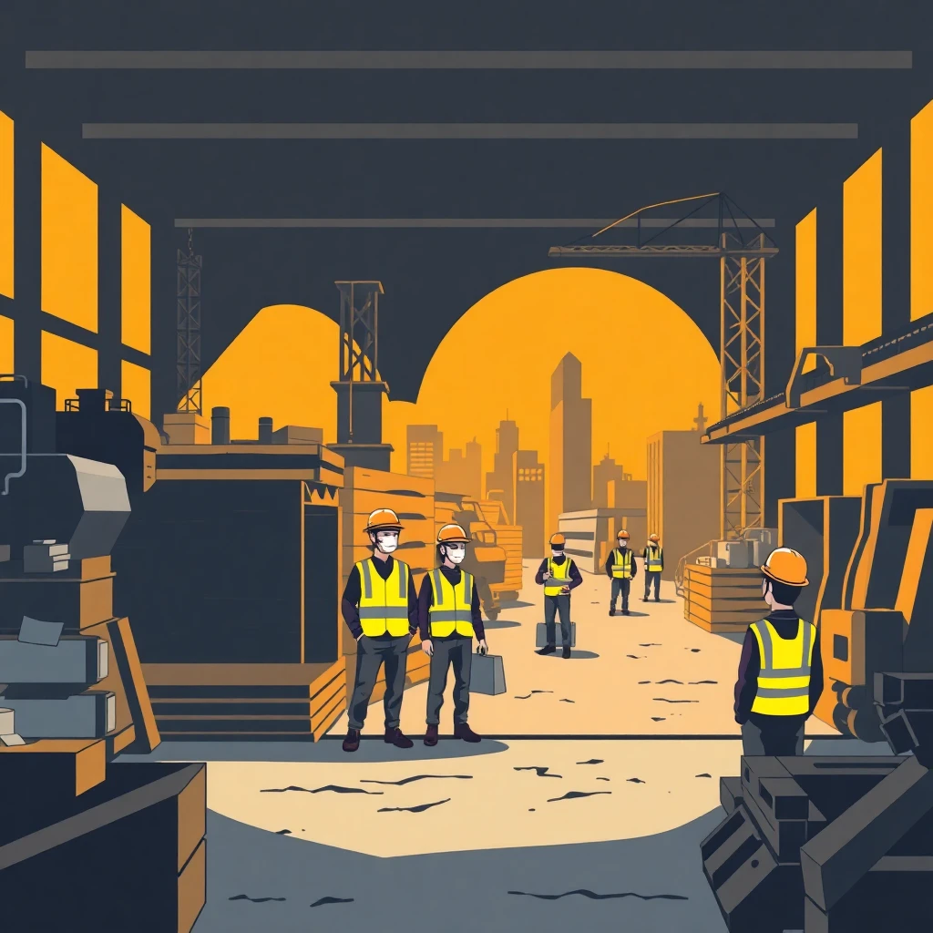 Construction site activity