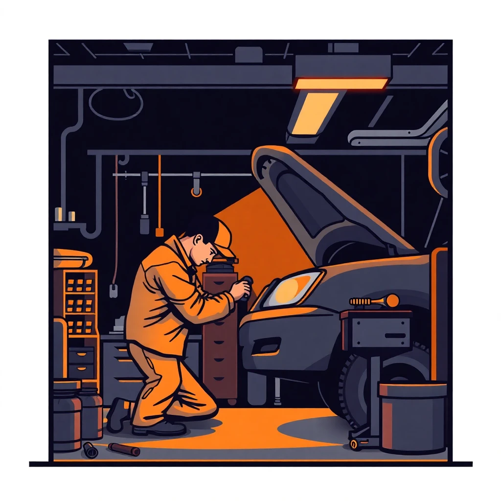 Mechanic at work
