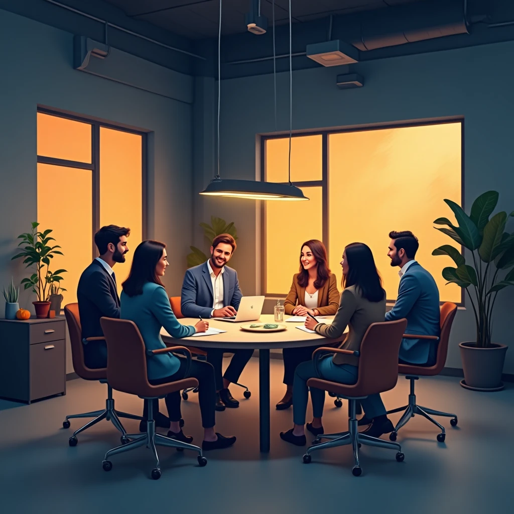 Corporate office setting