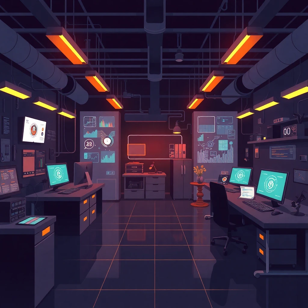 Innovative tech workspace