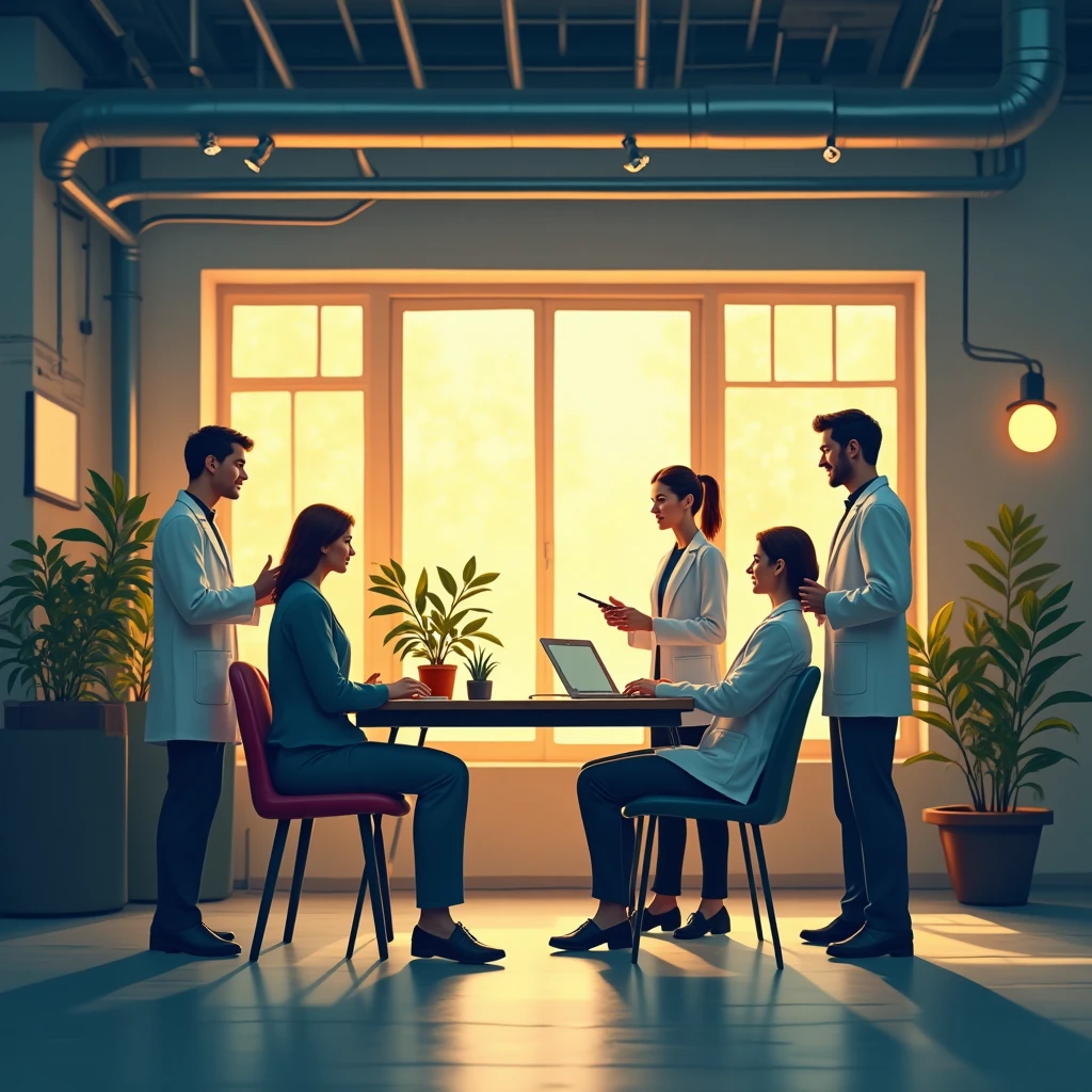 Healthcare team meeting