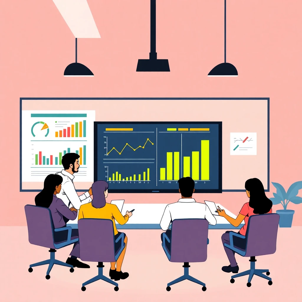 Project management team meeting