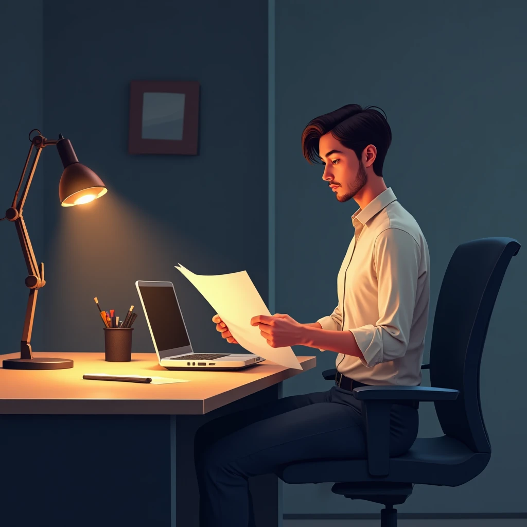 Professional reviewing security protocols