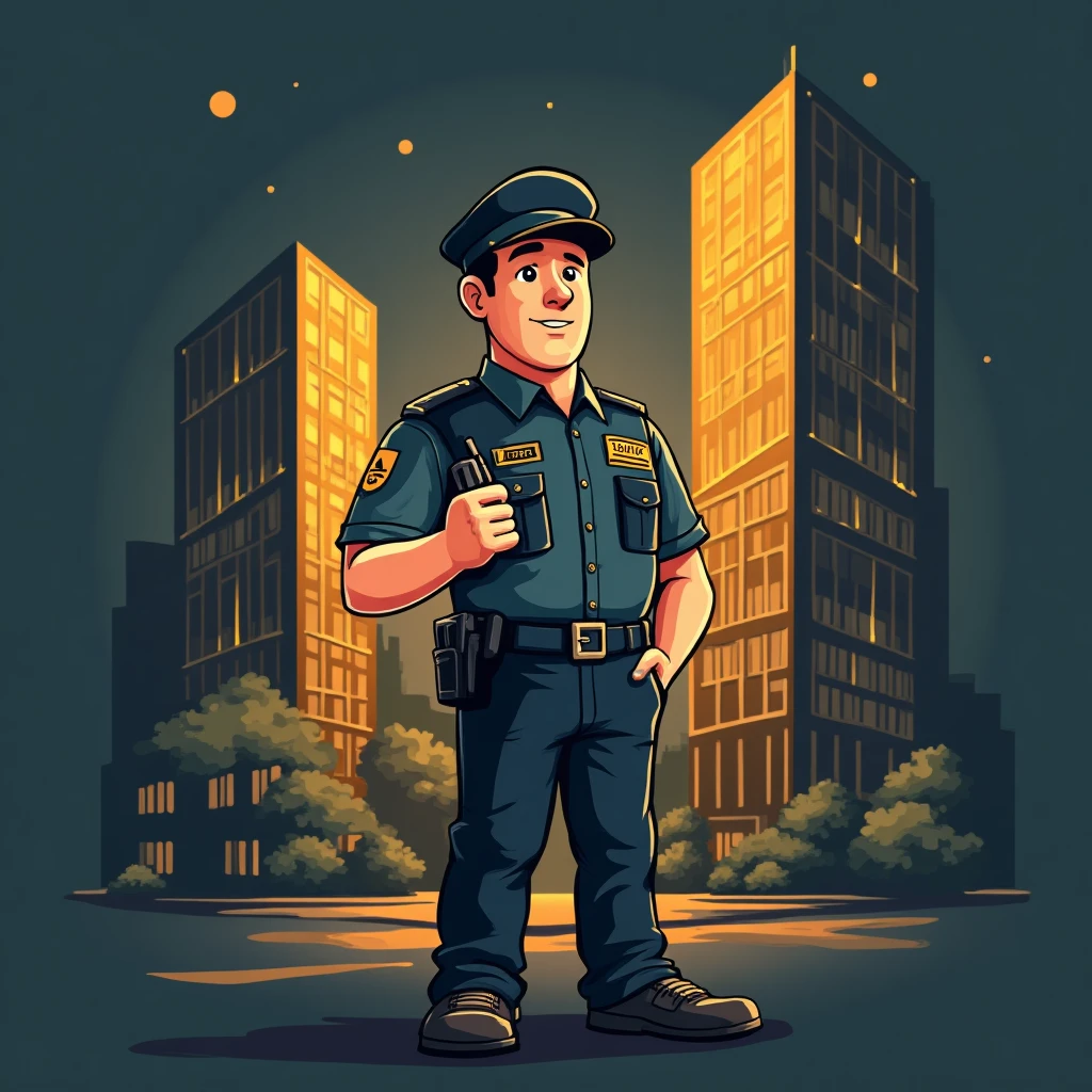 Security officer at work