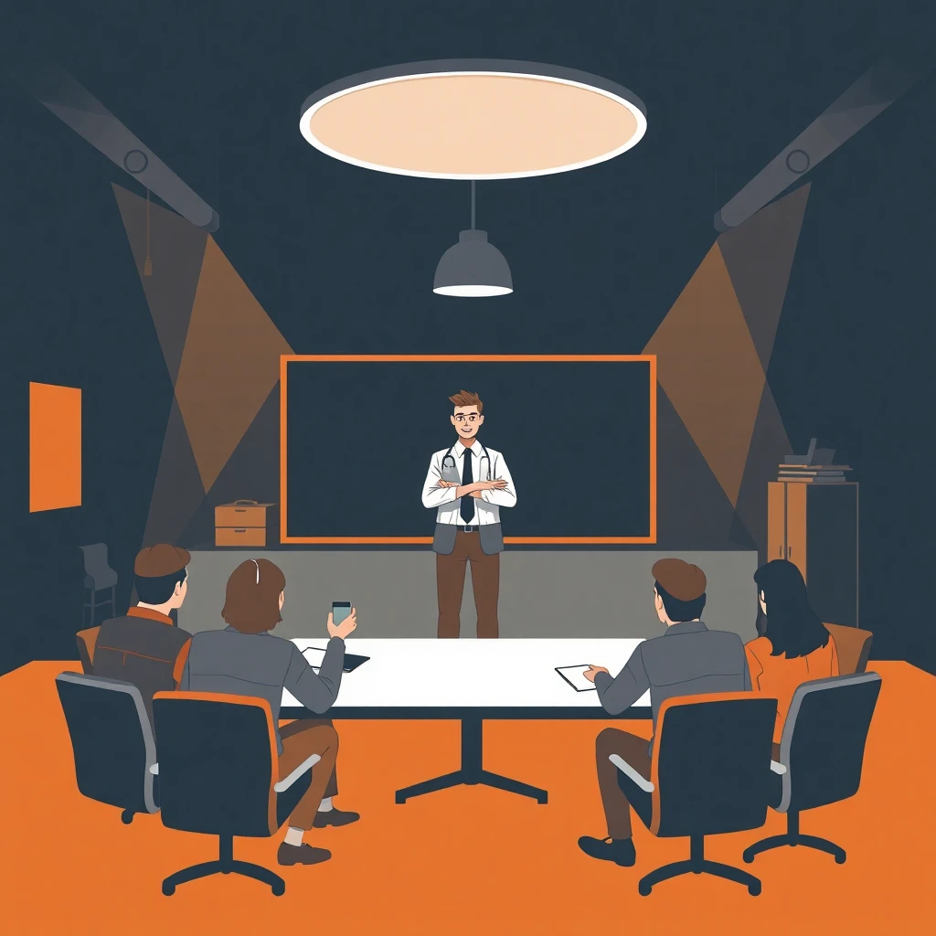Business leader presenting
