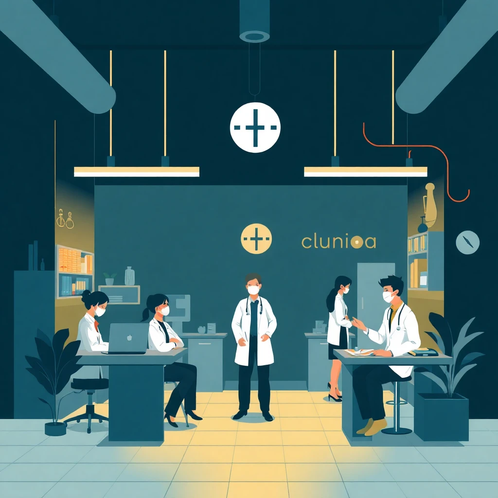 Ambiente de trabajo en una clínica