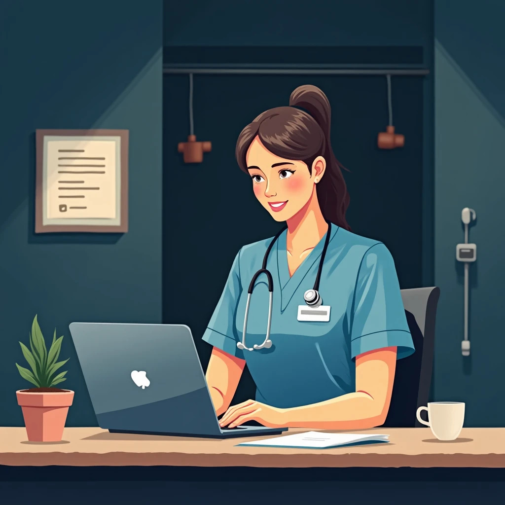 Nurse comparing job offers