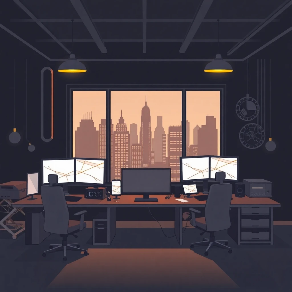 Tech-savvy workspace