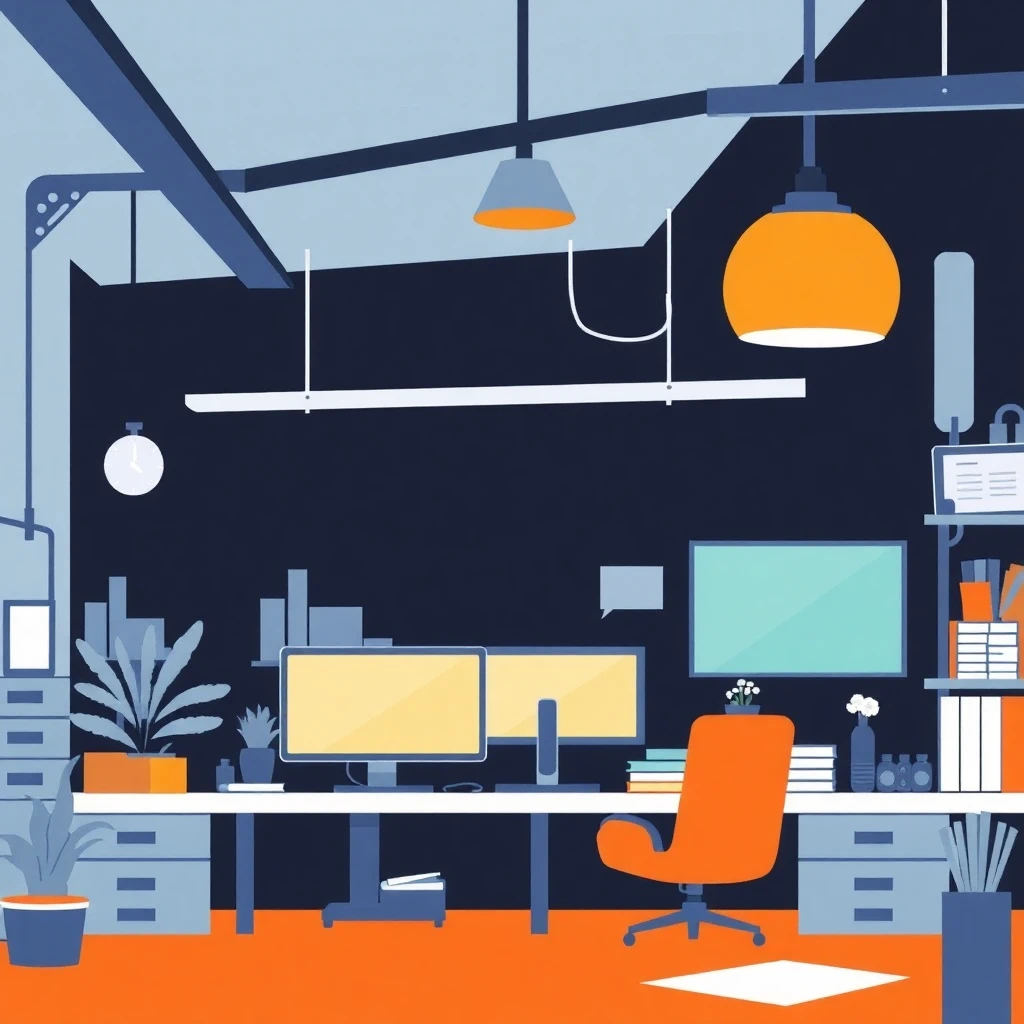 Modern office setting