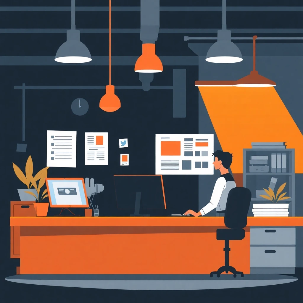 Social media management at the front desk