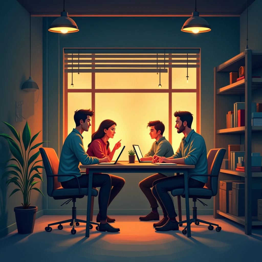 Colaboração em ambiente de trabalho