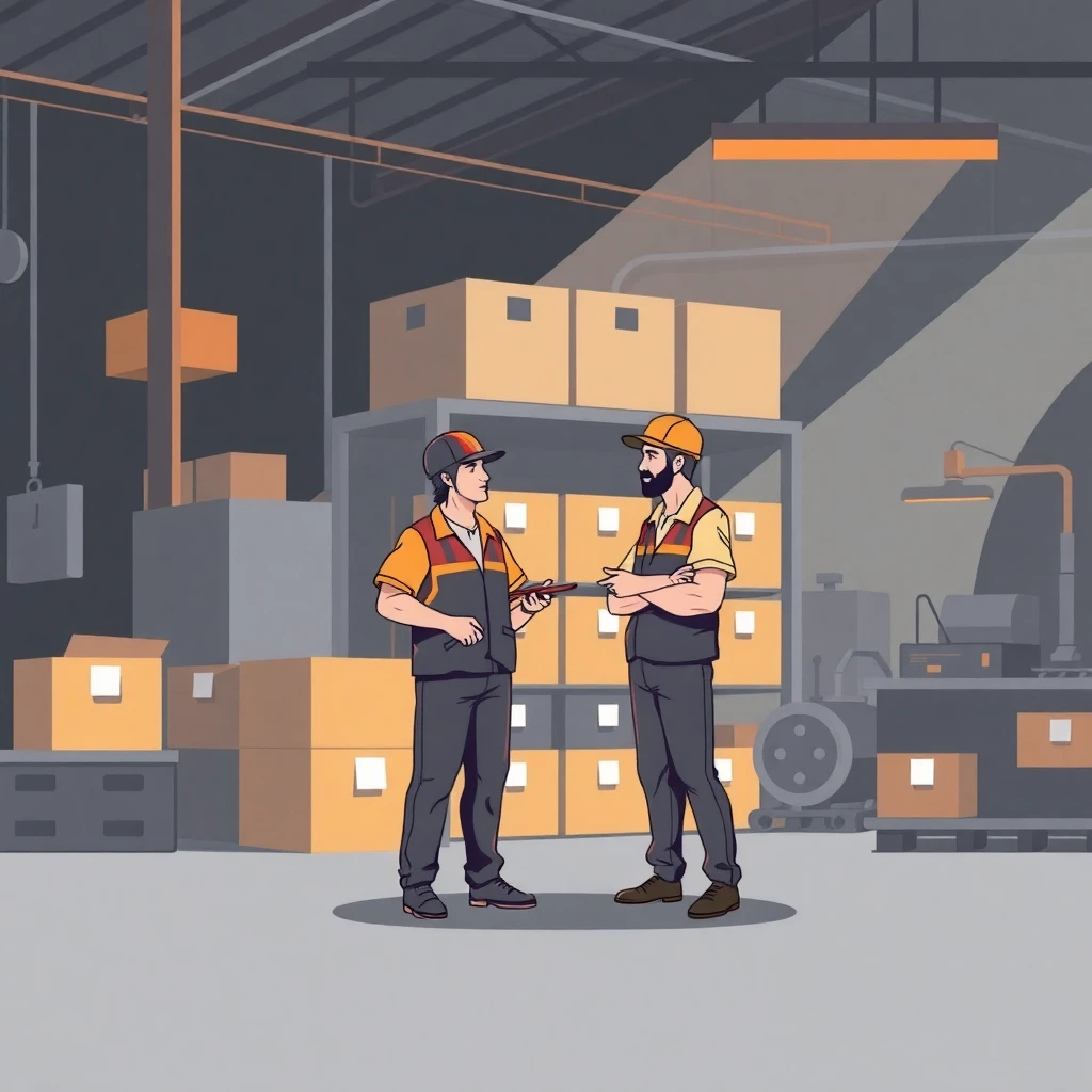 Comparación de trabajos de almacén