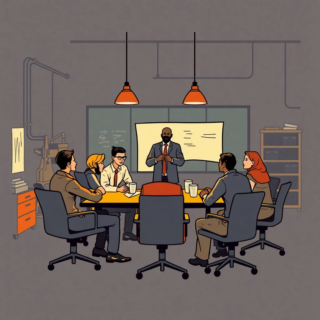 High-level management meeting