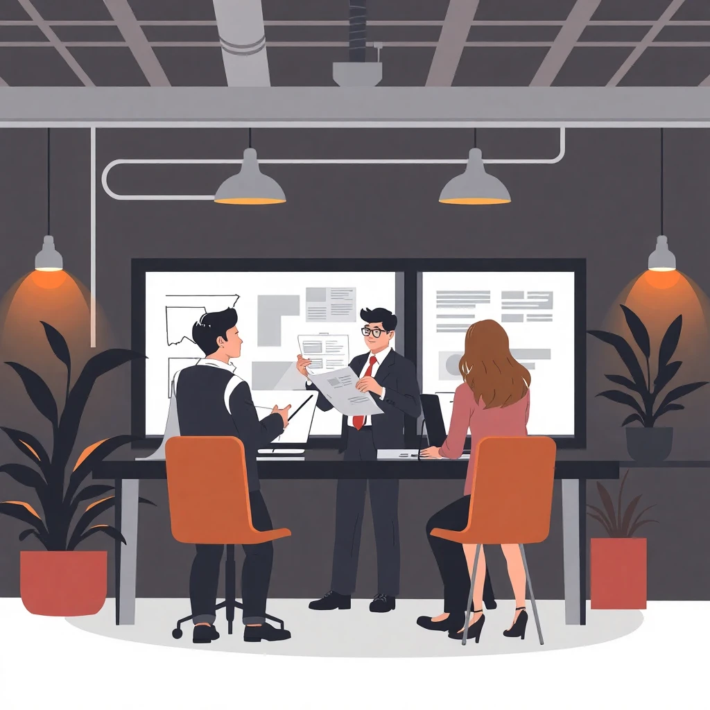 Beginner project manager in action