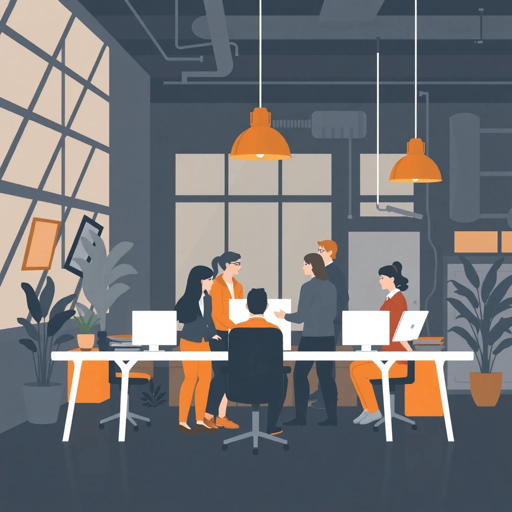 Team collaboration in a flexible work environment
