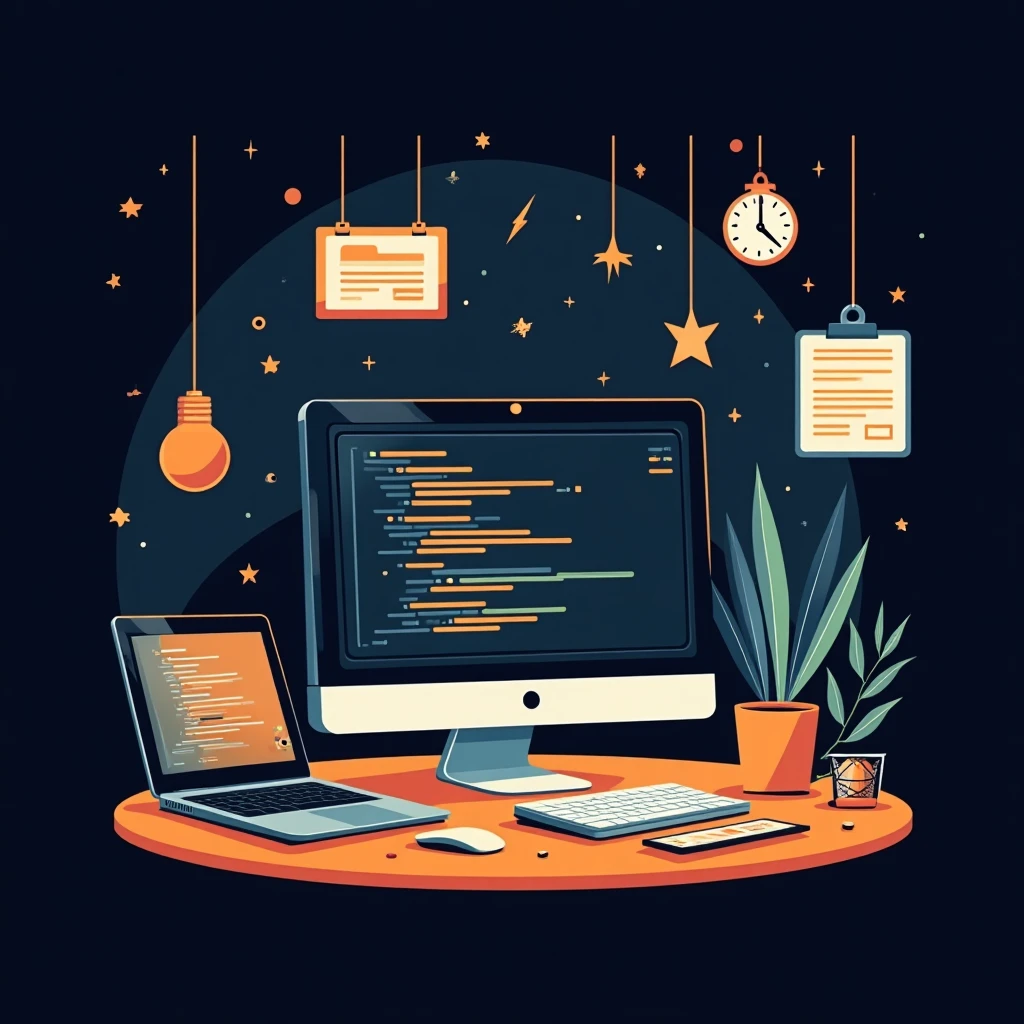 Tech-focused workspace