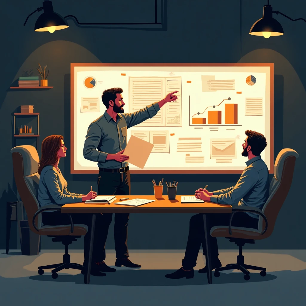 Teamleiter bei der Arbeit