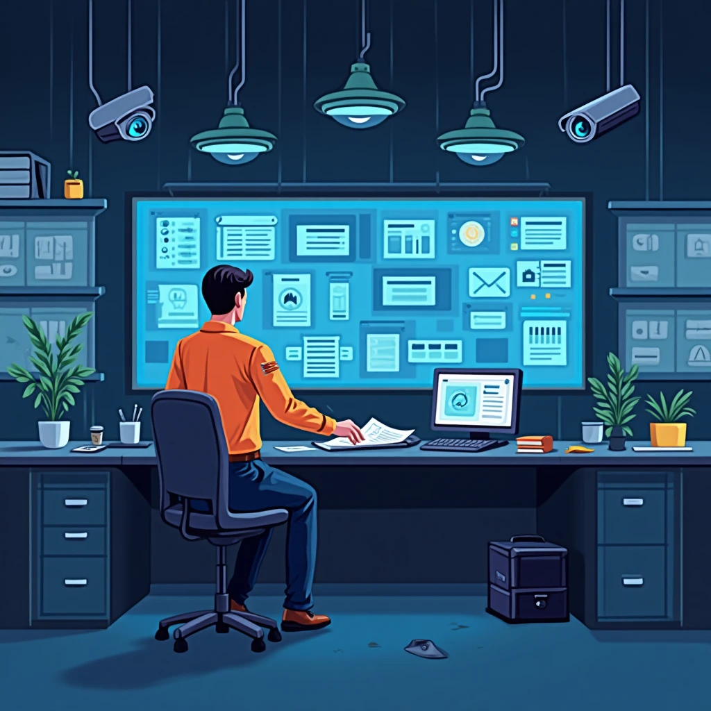 Trabajo de seguridad en acción